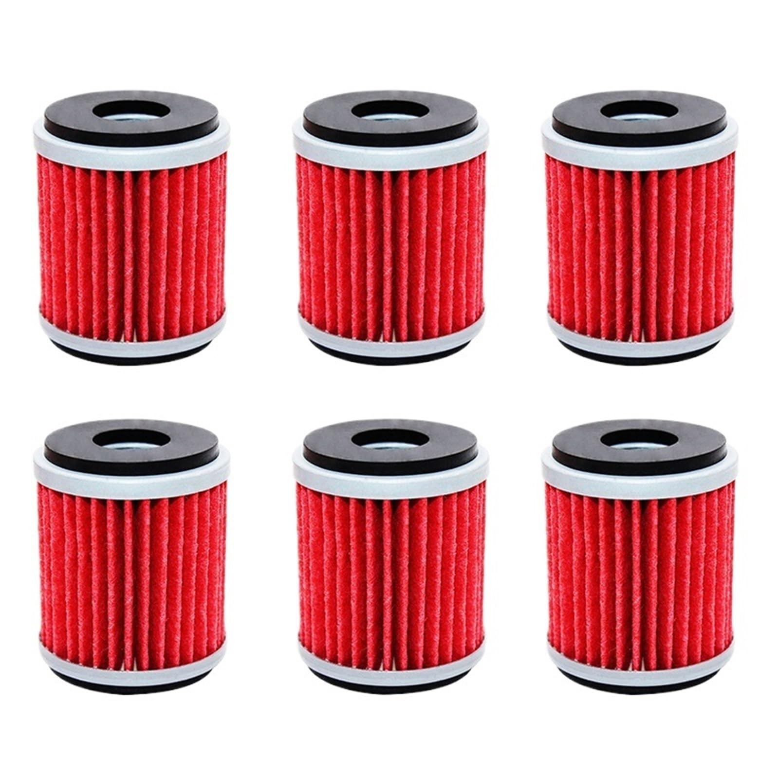 Filtro Olio per Moto Filtro Olio per Moto Adatto per Yamaha WR250X 250 WR450F 450 XG250 Tricker 250 XT250 249 250 XT250X 250 YFZ450 Filtri Benzina(6pcs)