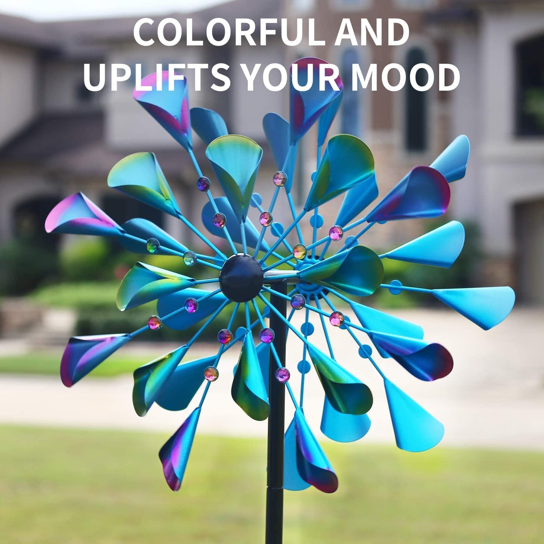 DECOROCA Kinetic Wind Spinners Outdoor - Large Metal Wind Sculptures — Amazon image 7