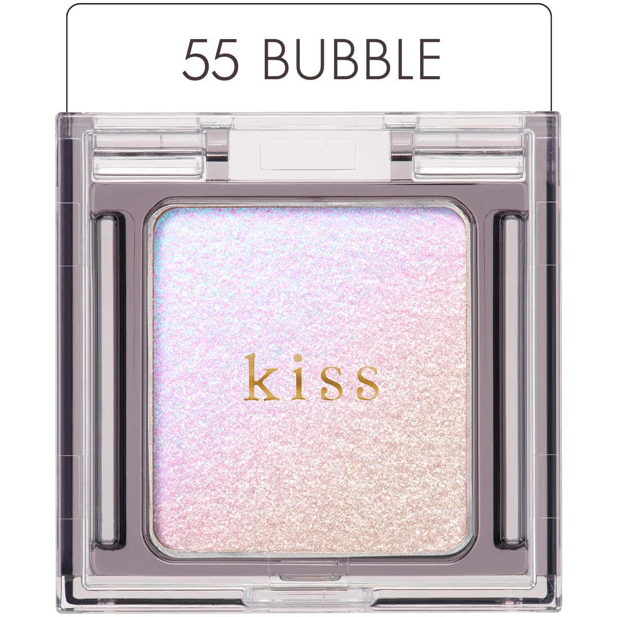 KiSS(キス) シアー グリッターアイズ 55バブル 2.1g 偏光パール グリッター 単色アイシャドウ