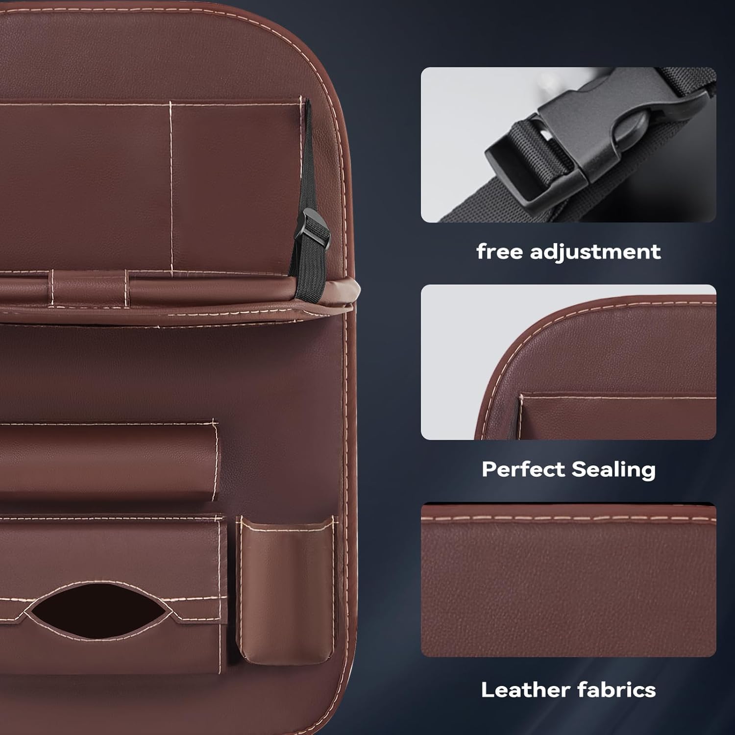 Ochraniacz na oparcie fotela samochodowego do Land Rover Defender Discovery 3, 4, 5, Range Rove Evoque Freelander, organizer samochodowy ze składanym blatem, wodoodporna, wielofunkcyjna torba do