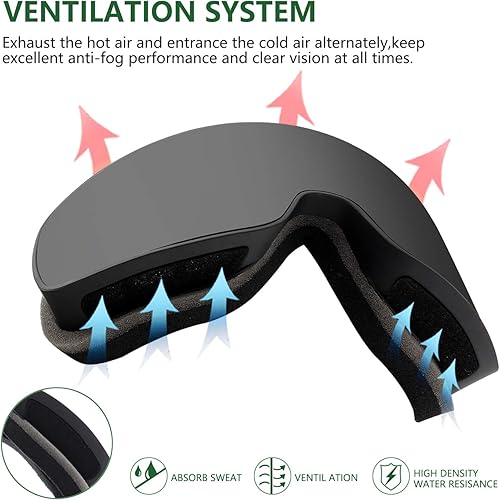 Miniatura 4 de Snow Goggles Ski Goggle for Man Women Frameless Motorcycle Snowboarding Goggles for Skiing Climbing Snowboarding