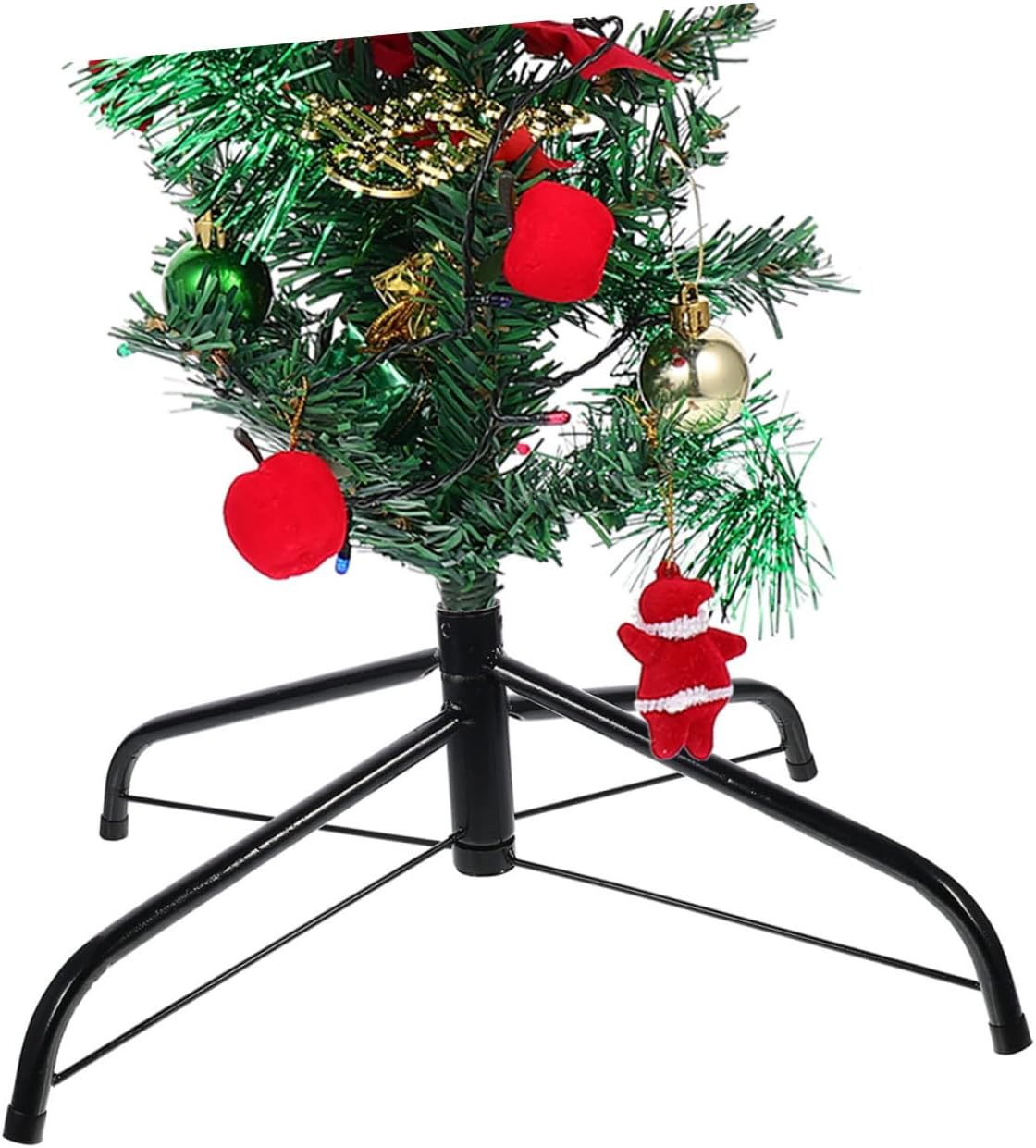 Cabilock Christmas Tree Stand 2pcs Metal Four-Legged Brackets 40cm and 35cm Xmas Tree Base for Home Holiday Decoration