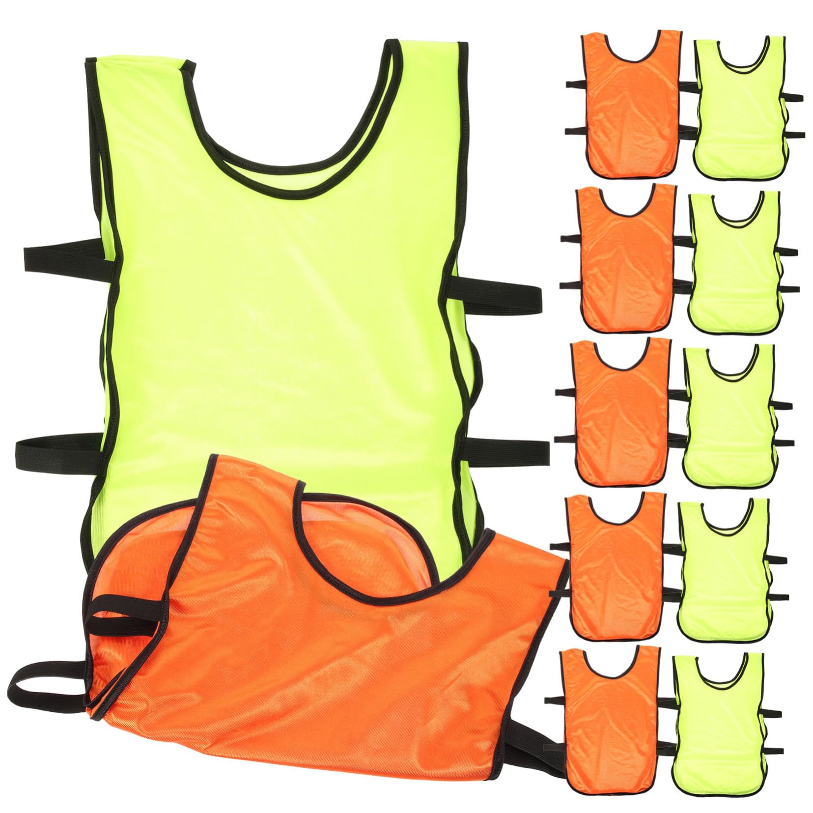 Happyyami Portable Sports Vests Basketball Pinnies for Men Soccer Training Vests Quick-dry Lightweight Machine Washable