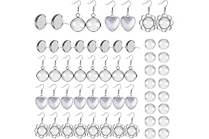 V.VIAIRIC Cabochon Earrings Making Kit
