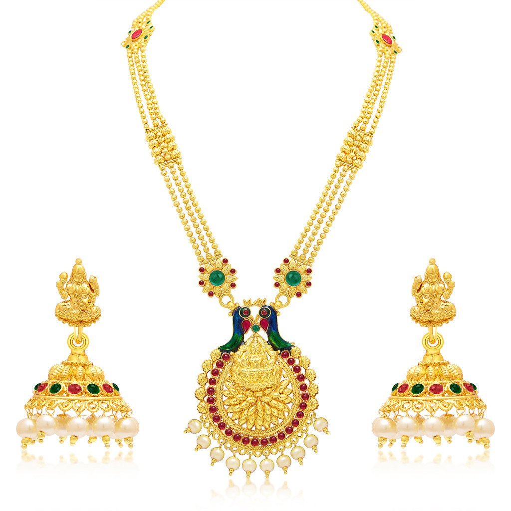 Buy Sukkhi Designer Pearl Gold Plated 