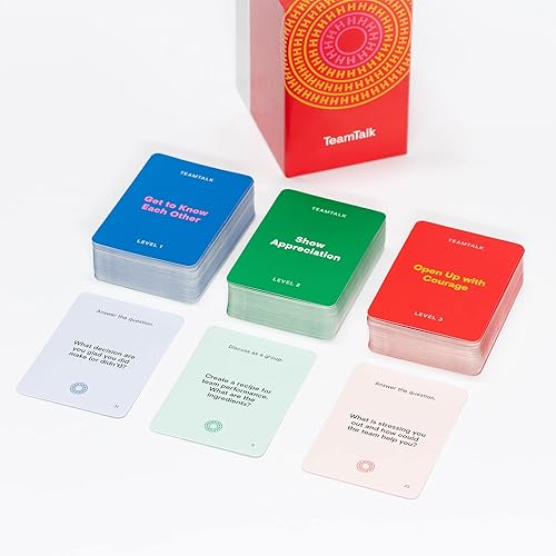 Miniatura 3 de Hubu TeamTalk Game mazos de cartas para rompehielos, construcción de equipos, reuniones de equipo, fuera del sitio y 11 (inglés 2023)