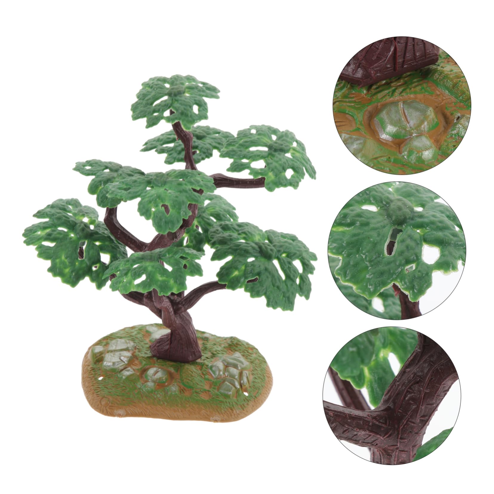 FUNOMOCYA Realistic Simulated Ornament Perfect for Aquarium Sand Table Terrarium Decor Model Trees Green Aquarium Sand