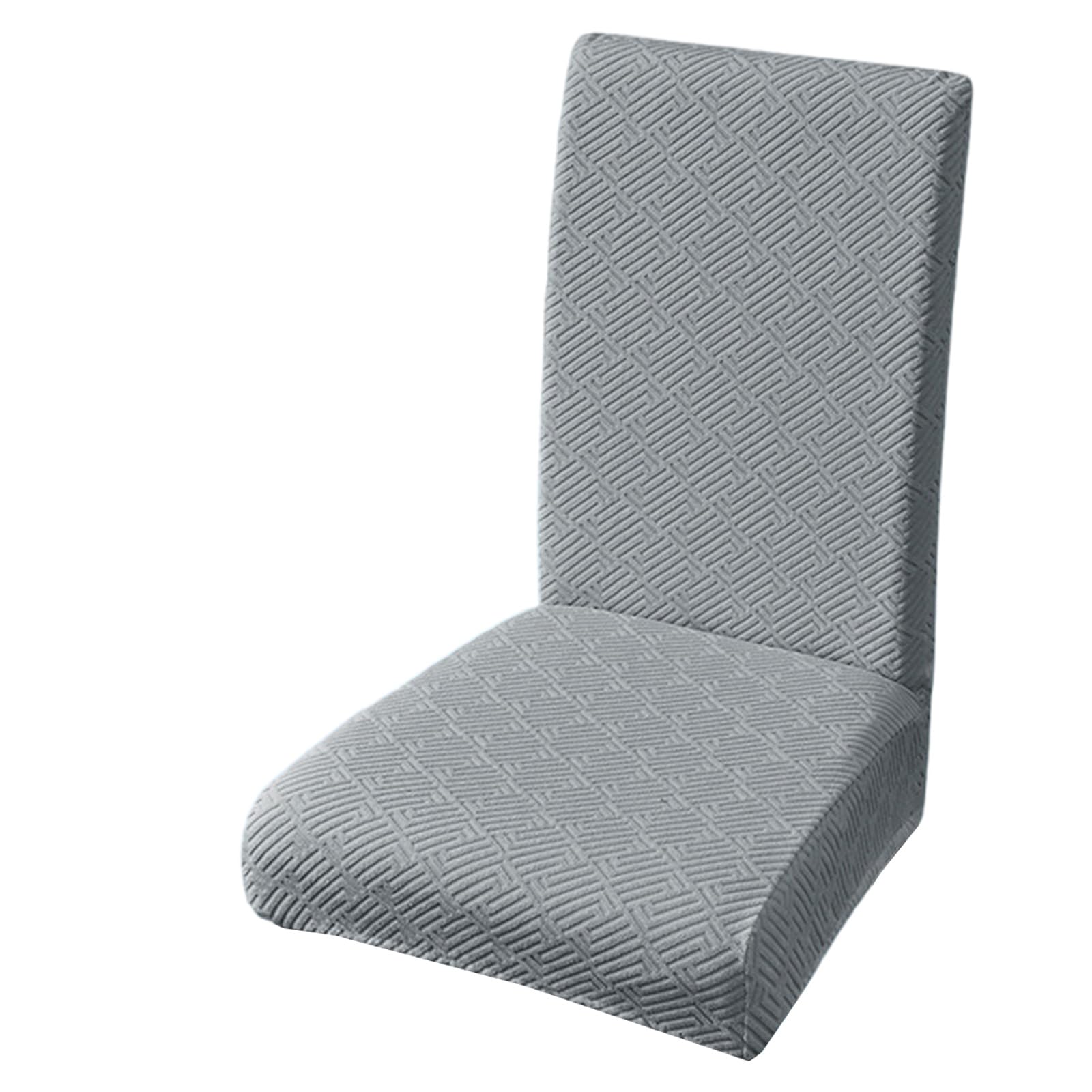 Buxuaaaa Elastics Jacquards Waterproofs Chair Covers Stretchable Fabric for Home Restaurant Use Mazes Washable Polyester Spandex Blend Polyester Chair Protectors