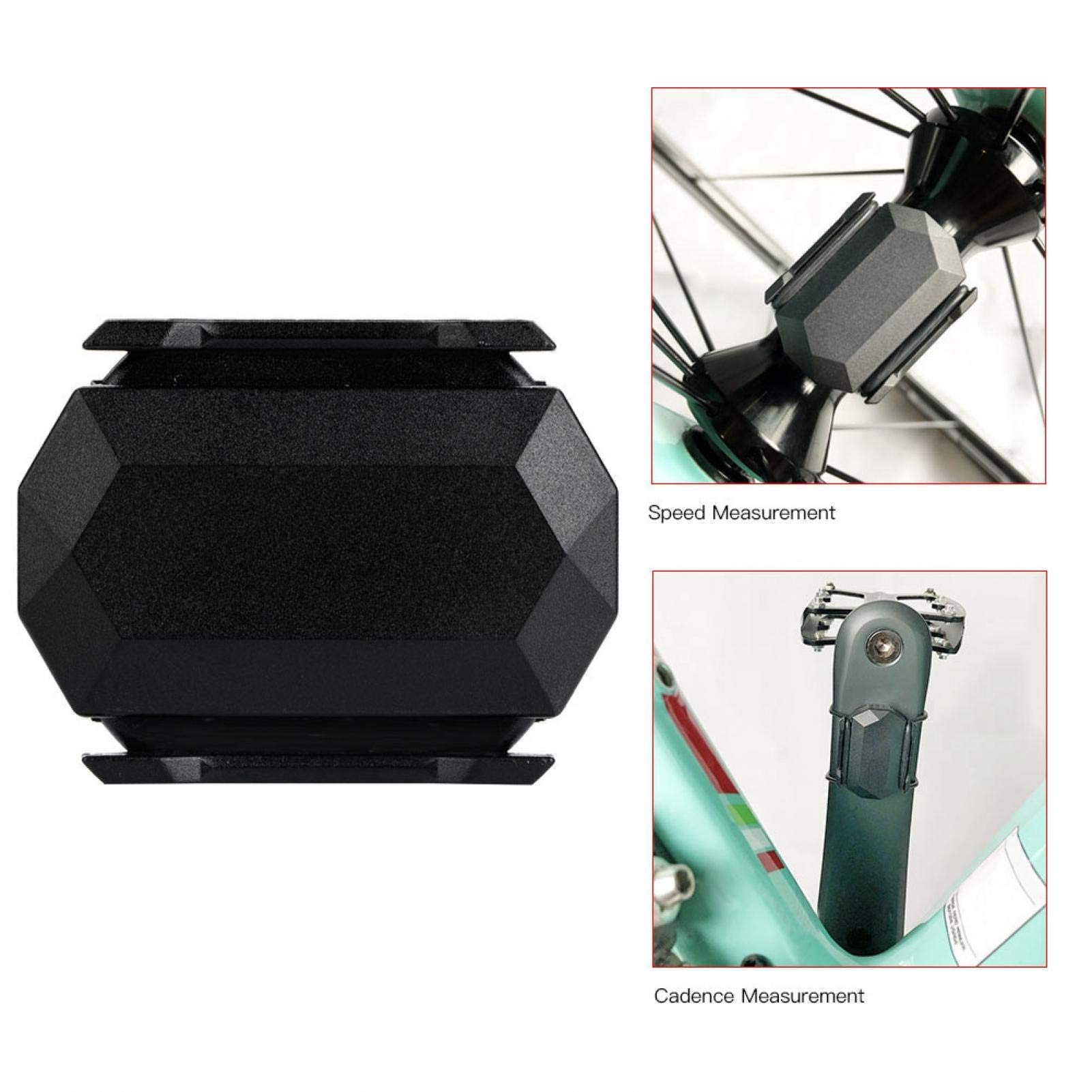 Capteur de Cadence de vélo, Ordinateur de vélo étanche Kit de capteur de Cadence de Vitesse sans Fil Bluetooth Accessoire de Cyclisme Compatible avec de Nombreuses Applications