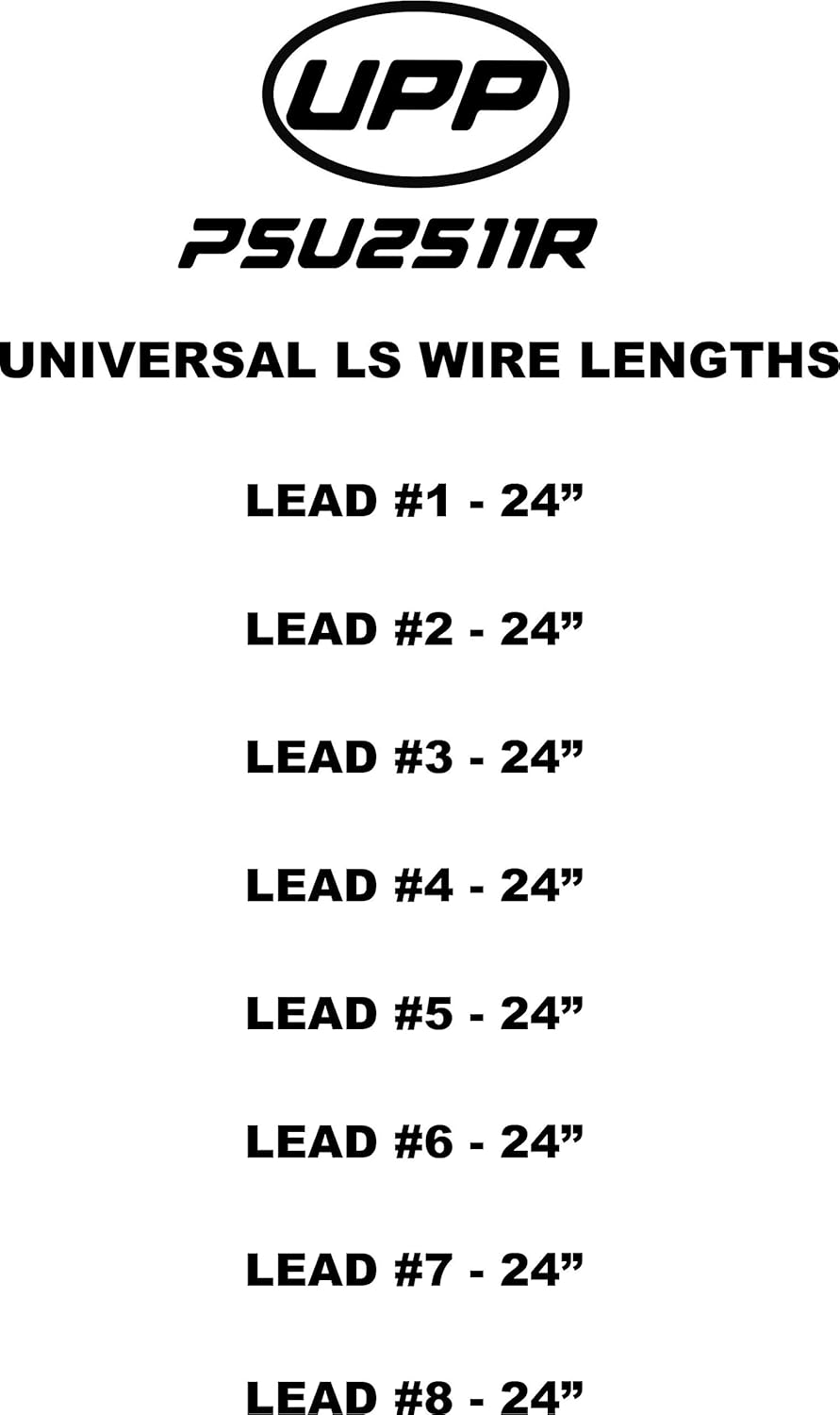 UPP - PROSTREET 250 - Red 8mm Silicone High Performance Racing Universal LS Spark Plug Wire Set 250 ohm Core - Wire Stripper/Crimper Included Fits LS LS1 LS2 LS3 LS6 LS7 4.8L 5.3L 5.7L 6.0L 6.2L 7.0L