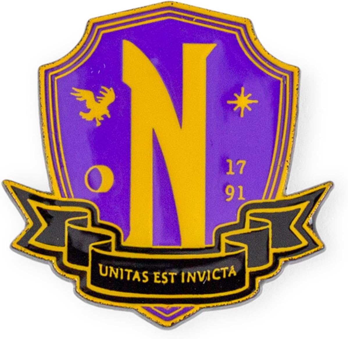 Addams Family Wednesday Nevermore Academy Enamel Pin | Limited Edition