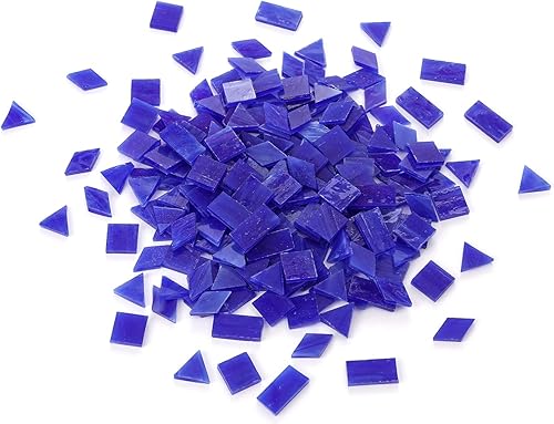 Miniatura 23 de Lanyani Azulejos de mosaico de vidrio multicolor - formas mixtas, 200 piezas, blanco regular Café-1,Gris-1,Verde-1,Azul-1,Gris-2,Seagrass,Azul