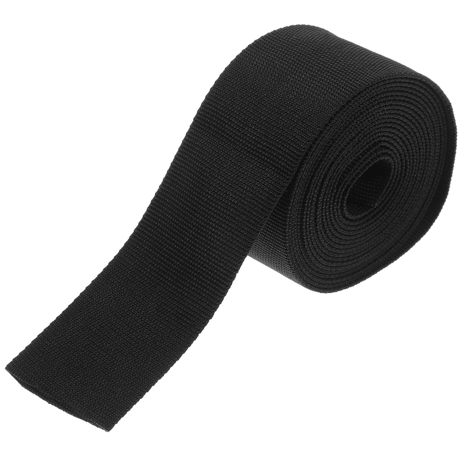 Guaina Protettiva in Nylon Nero per Cavi e Tubi, Treccia | Diametro Interno 1 Pollice, Lunghezza 26 Piedi, Tagliabile a Misura, Trama Fitta