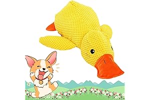 The Mellow Dog Calming Yellow Duck Charge Dog Toy