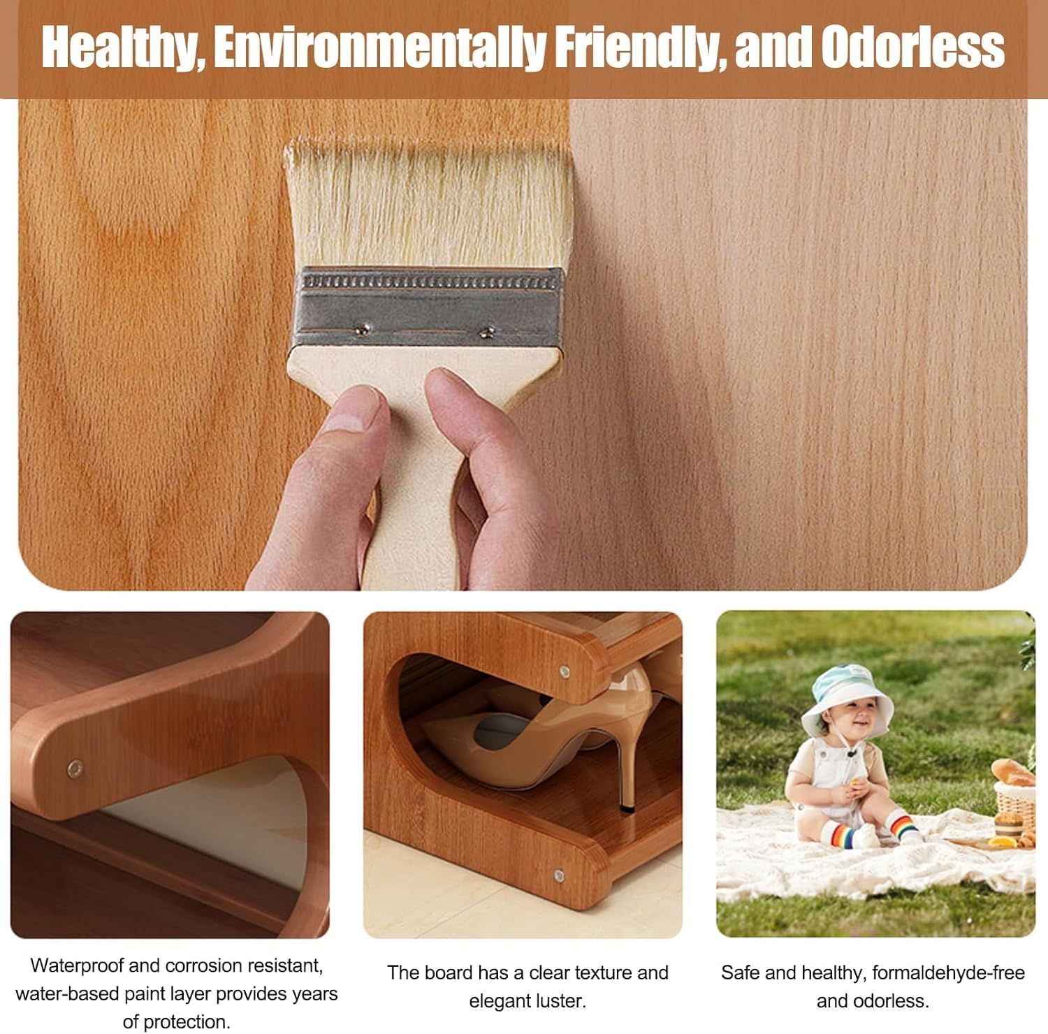 Compact Bamboo Shoe Rack - Multi-Level Organizer for Small Spaces, Easy Assembly Hallway Storage Solution - Stylish, Durable, Space-Saving Design (30x19x35cm) 49x19x35cm/19.3x7.5x13.8in