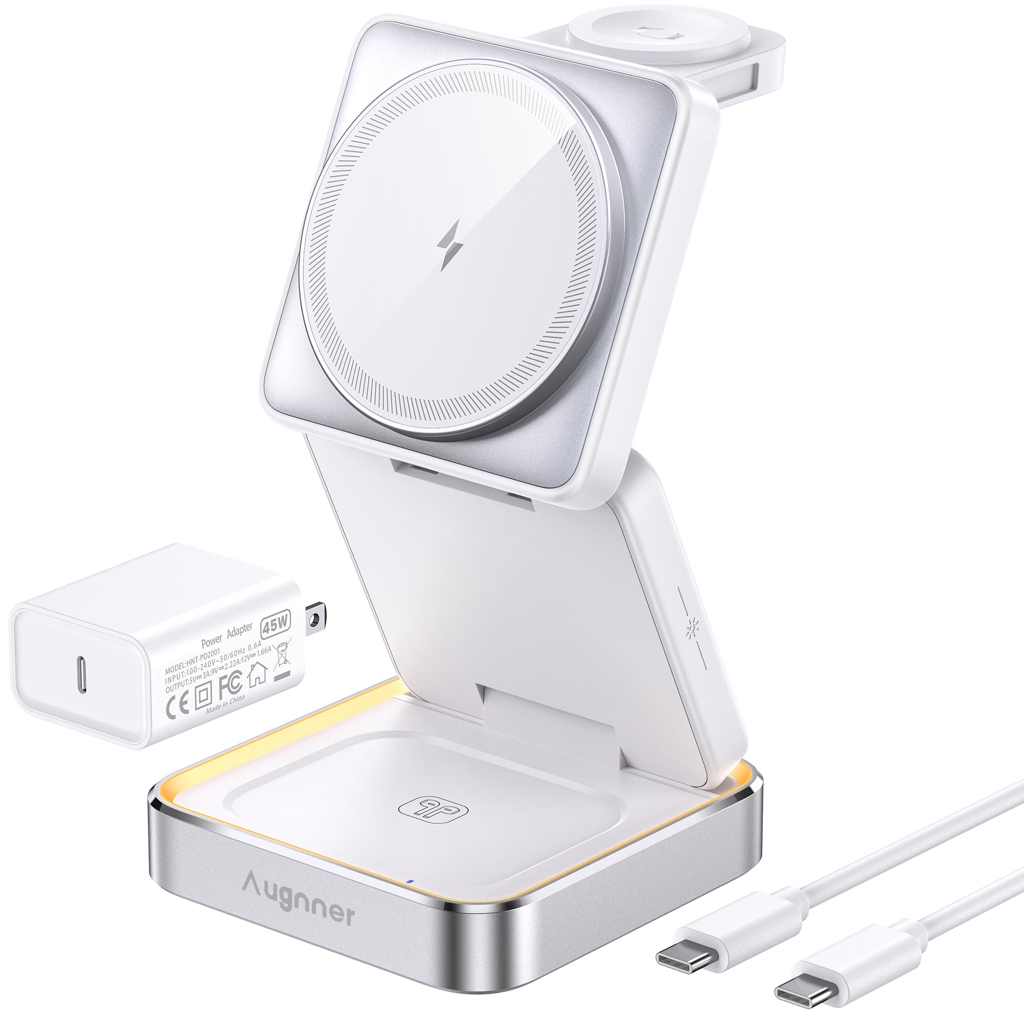 Photo 1 of Augnner 25W Magnetic Wireless Charger, White