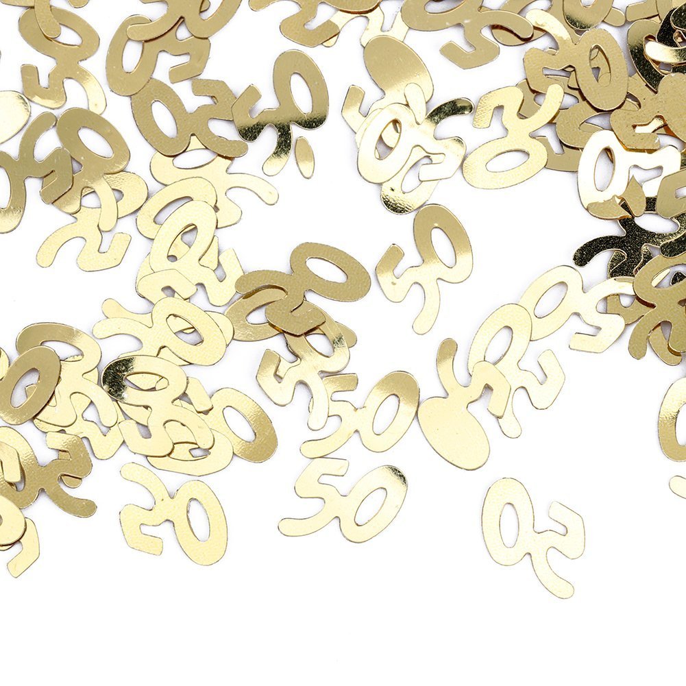 50 Gold Confetti