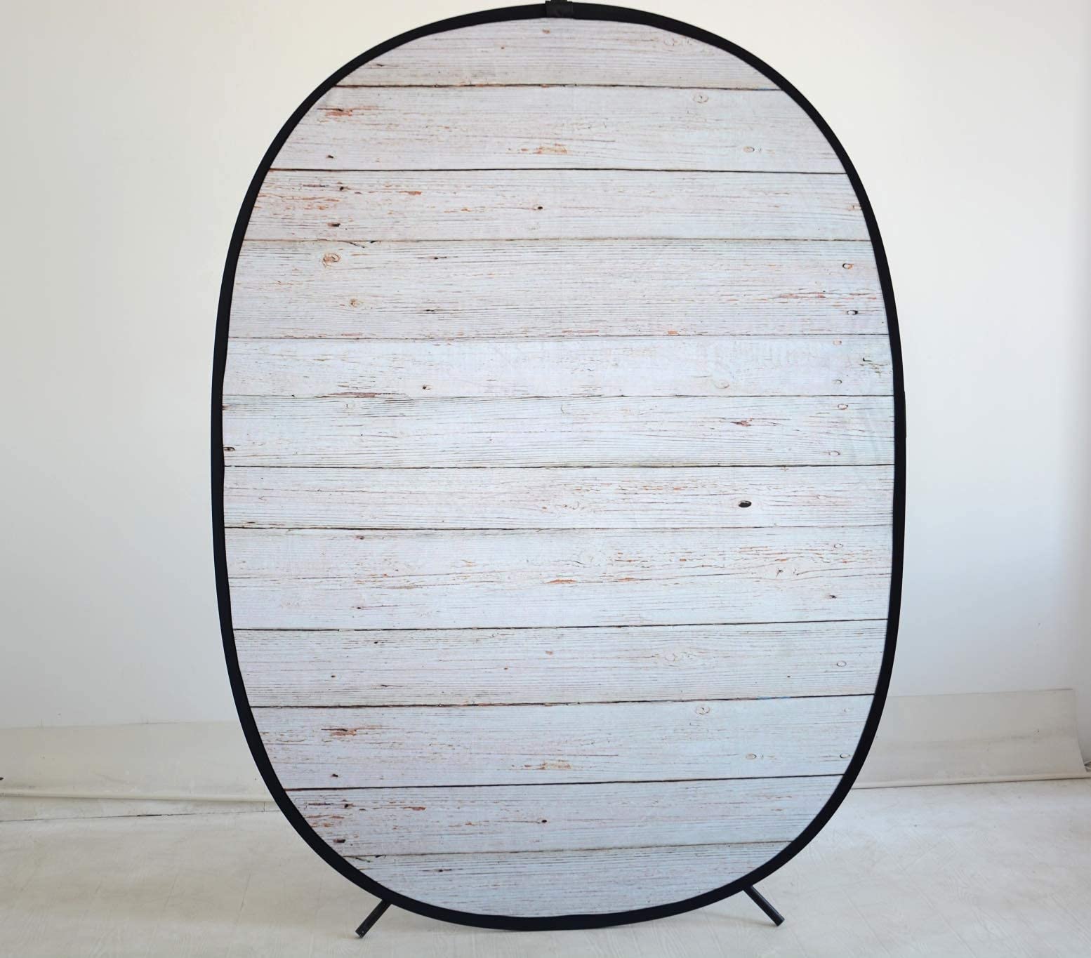 Kate 5x6.5ft(1.5x2m) Collapsible Backdrop Grey Texture Wooden Double