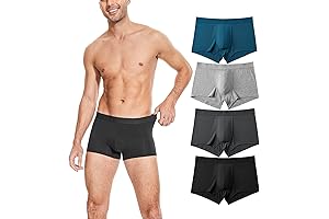 Men's Short Leg Bamboo Viscose Boxer Briefs