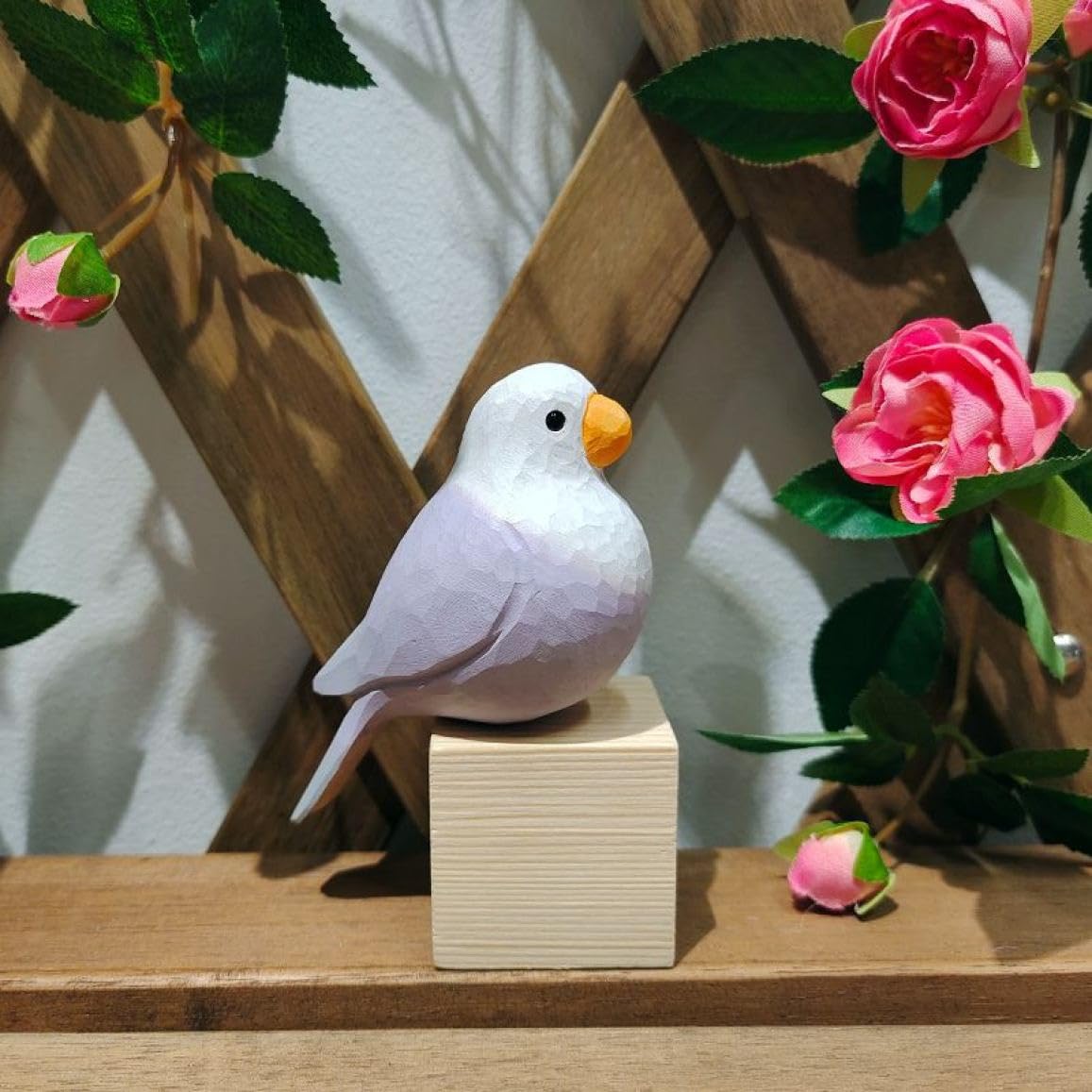 Amazon.co.jp: [dhiuebc] 鳥 バード F 置物 木 オブジェ おしゃれ 