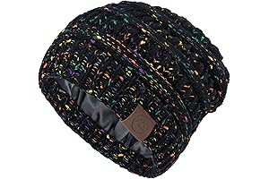 Cozy Teen Girl Beanie: Satin-Lined Warmth for Winter
