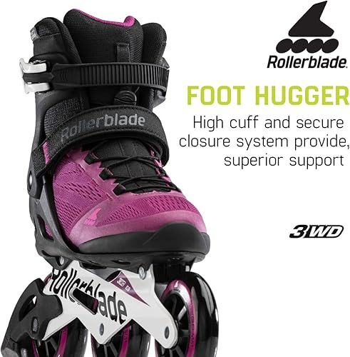 Miniatura 6 de Rollerblade Macroblade 100 3WD - Patín en línea para mujer color violeta y negro patines en línea de rendimiento