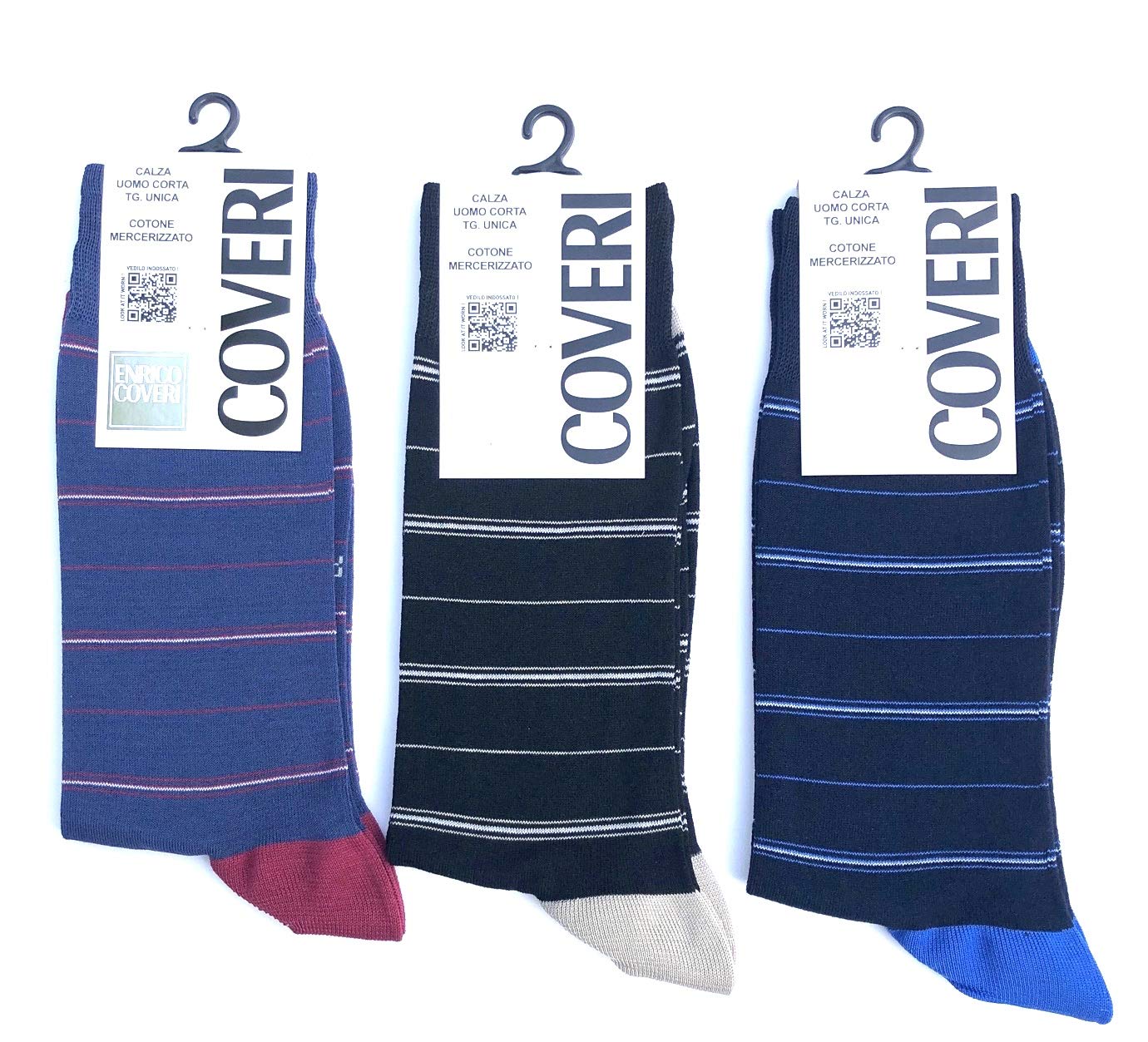 Enrico Coveri3 PAIR OF SOCKS SHORT MAN