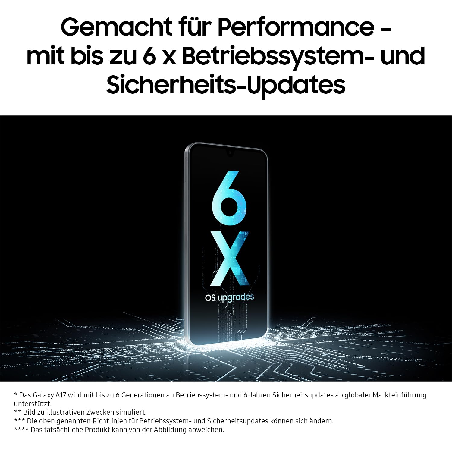 Samsung Galaxy A17 LTE AI Smartphone, KI-Handy mit Android, Dünner 7,5-mm-Rahmen, 50-MP-Kamera, 128 GB Speicher, 4 GB RAM, 5.000-mAh-Akku, Black, 2,5 Jahre Herstellergarantie [Exklusiv auf Amazon] | Android, 7,5-mm-Rahmen, 50-MP-Kamera, 5.000-mAh-Akku, 2,