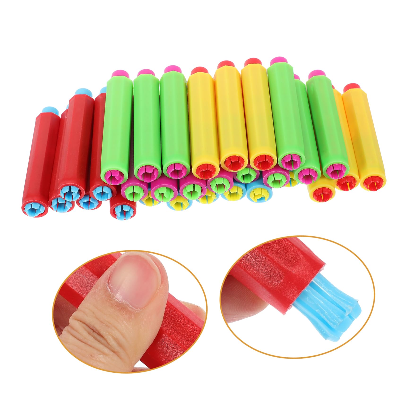 Toyvian 120pièces Porte-craie Réglable Couleur Support De Craie Pour Salle De Classe Garde Les Mains Propres Et Préserve Les Craies