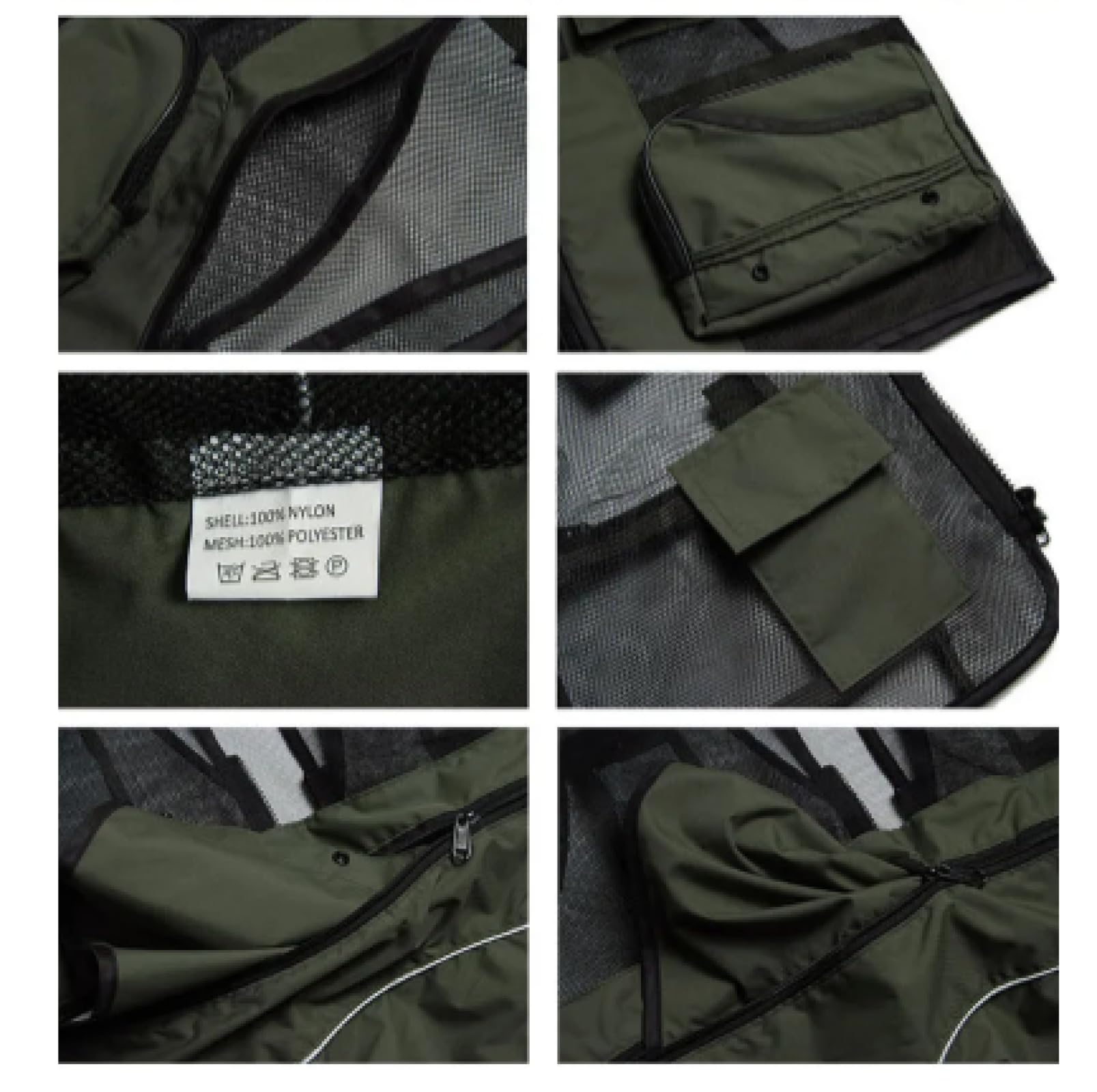 Weste Vest Männer Mesh Ärmellose Weste Mit Vielen Taschen Männlich Lässig Schwarze Jacke Herren Multi Pocket Weste