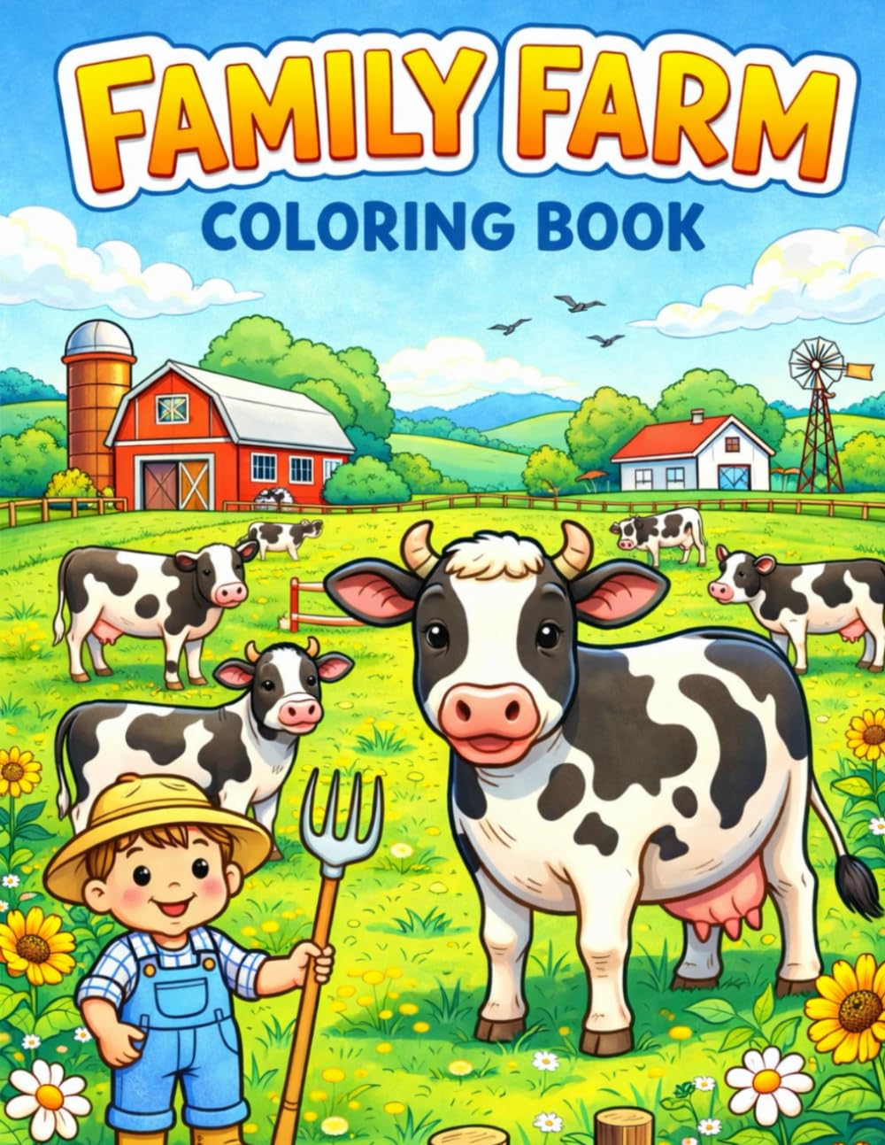 Family Farm Coloring Book
