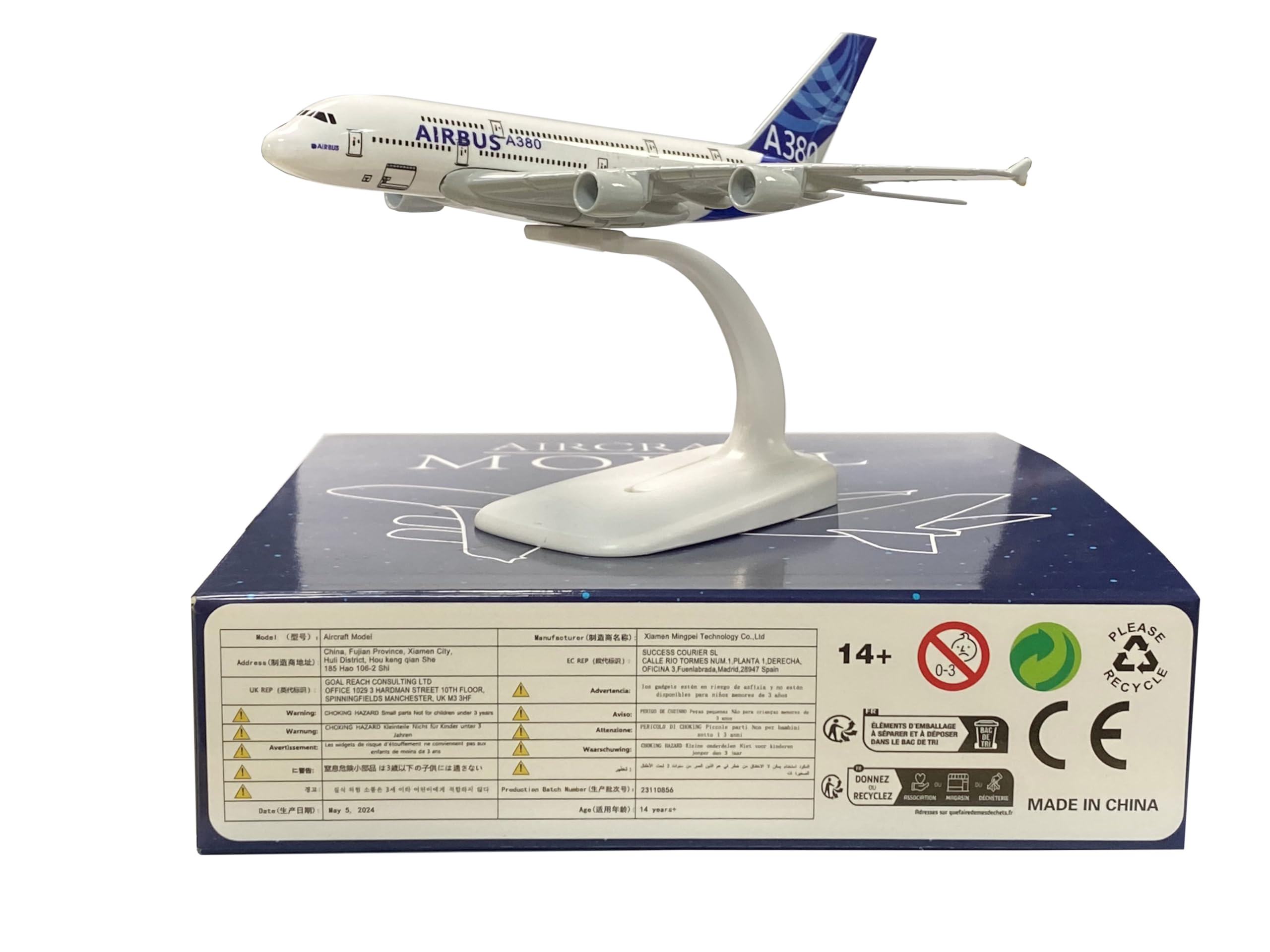 Amazon.com: 1/400 OriginalA380 AIRBUS A380 Diecast Airplane Model  
