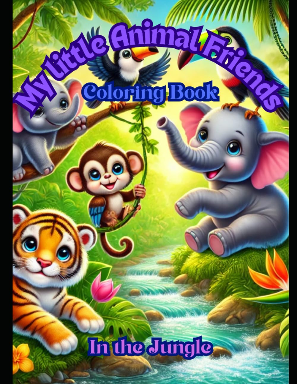 My little Animal Friends - In the Jungle: 40 Beautiful Coloring Pages