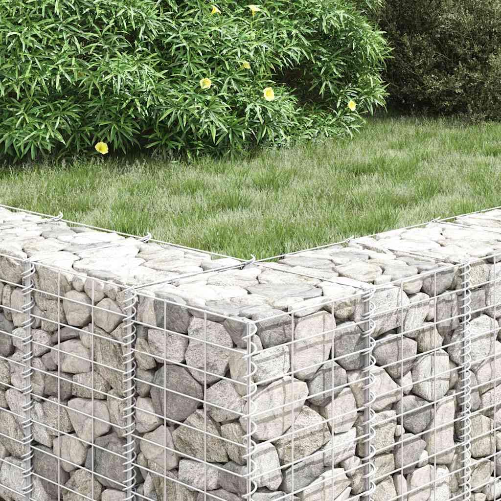 Gabionen-Hochbeete 3 STK. 30x30x100 cm Eisen, Steinkorb Hochbeet für Garten Terrassen Mauer, Robustes Drahtgeflecht 3,5 mm, witterungsbeständig und langlebig