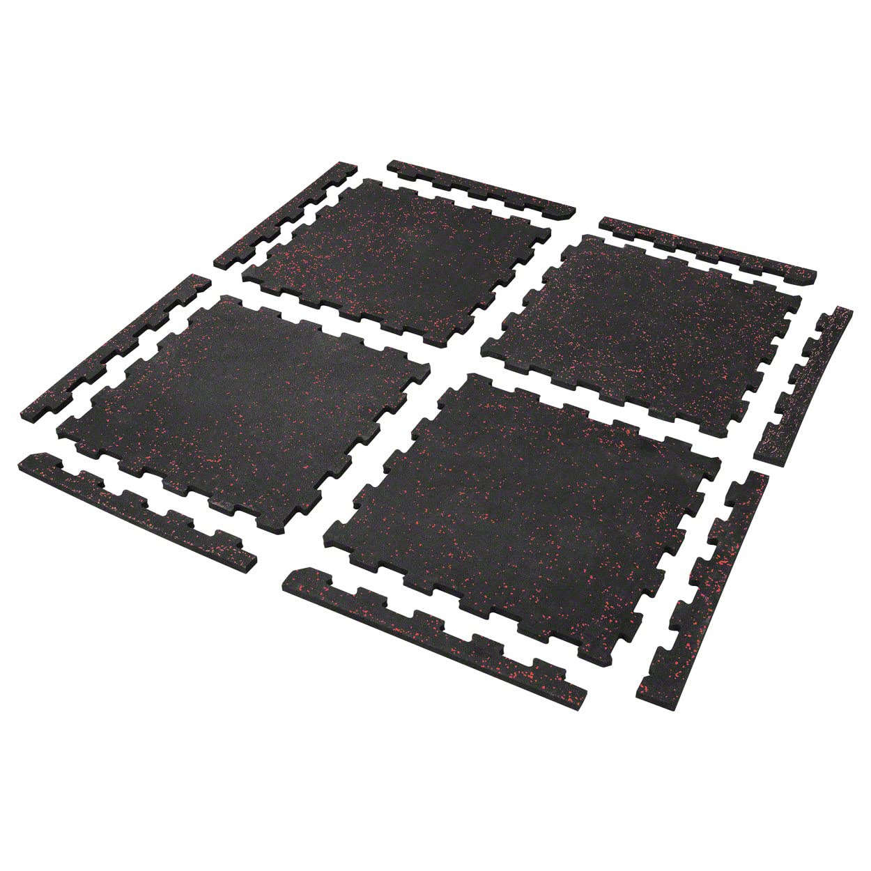 Sport-Tec Bodenschutzmatte, 4 Matten je 50x50 cm, Puzzlematte, Puzzle-Boden