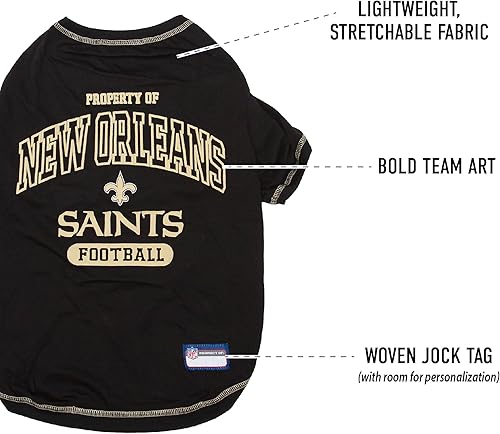 Vista 167 de Camisa de la NFL para mascota, para perros y gatos, duradera, 5 tamaños disponibles en 32 equipos de la NFL, camisetas de la NFL para mascotas