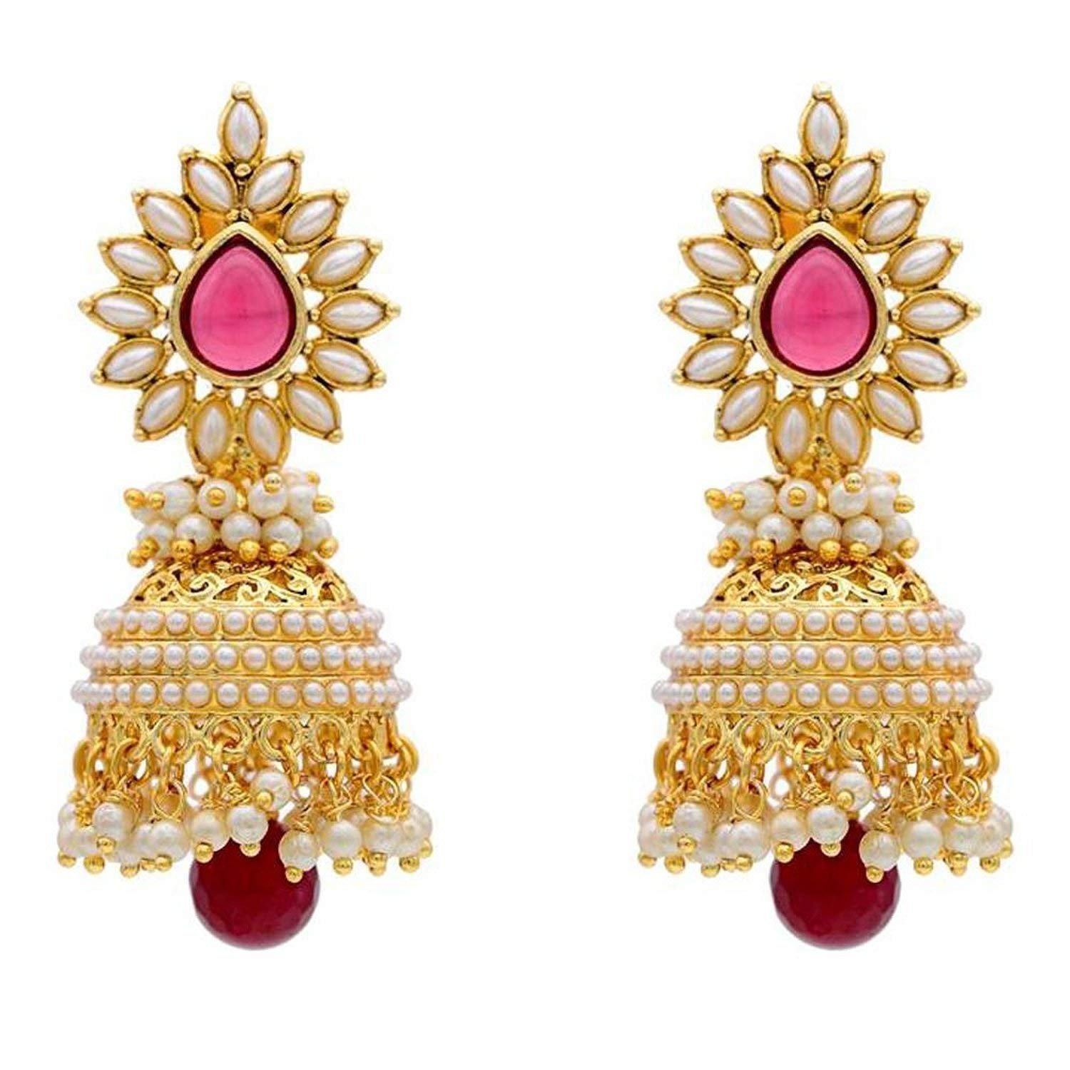 See full amazon price history chart for Shining Diva Pearl Polki Stylish Fancy Traditional Jhumki Earrings For Women (Pink) (rrr6579er) Shining Diva Pearl Polki Stylish Fancy Traditional Jhumki Earrings For Women (Pink) (rrr6579er) (B015SKHLV2) Amazon Price History, Amazon Price Tracker