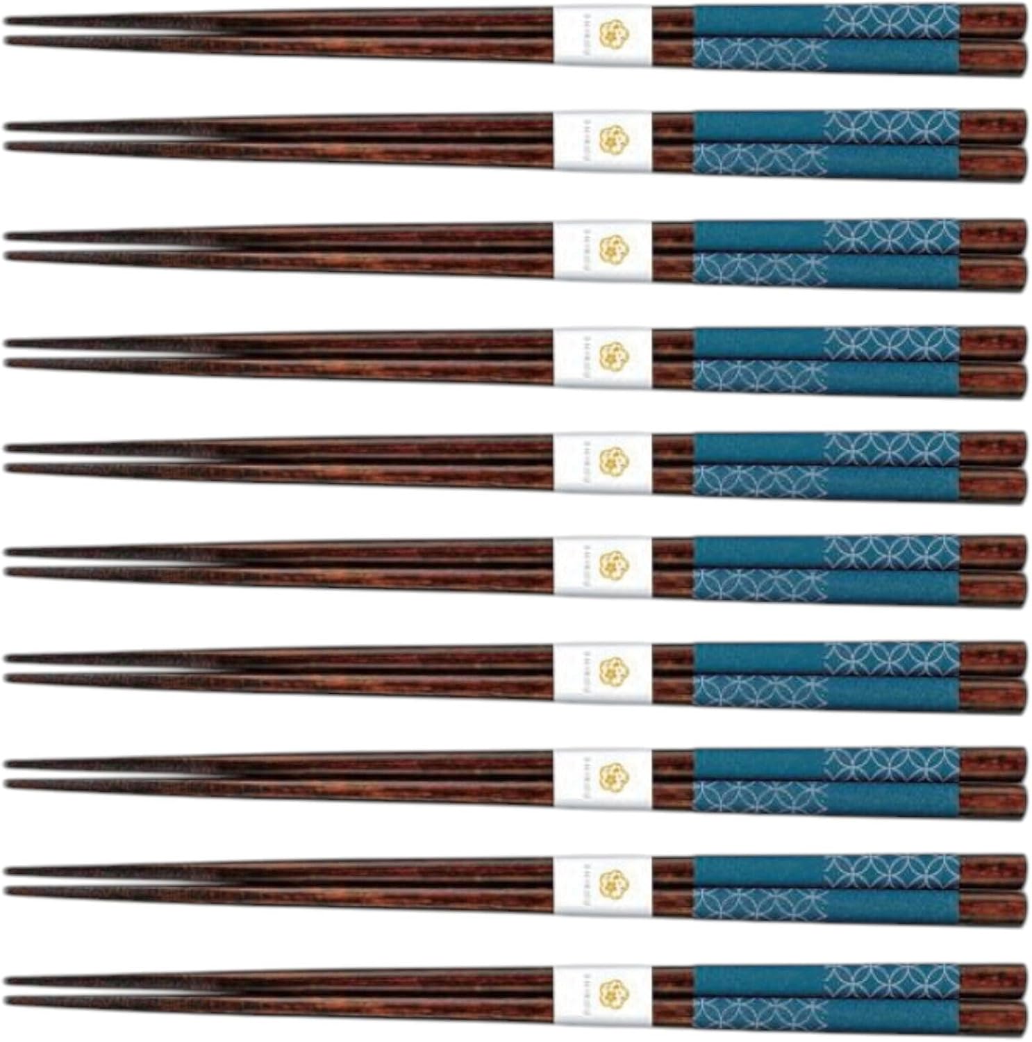 J-kitchens ひとそろえ 箸 10膳セット ( chopsticks set お箸 セット ) まとめ買い 用 木製 食洗機