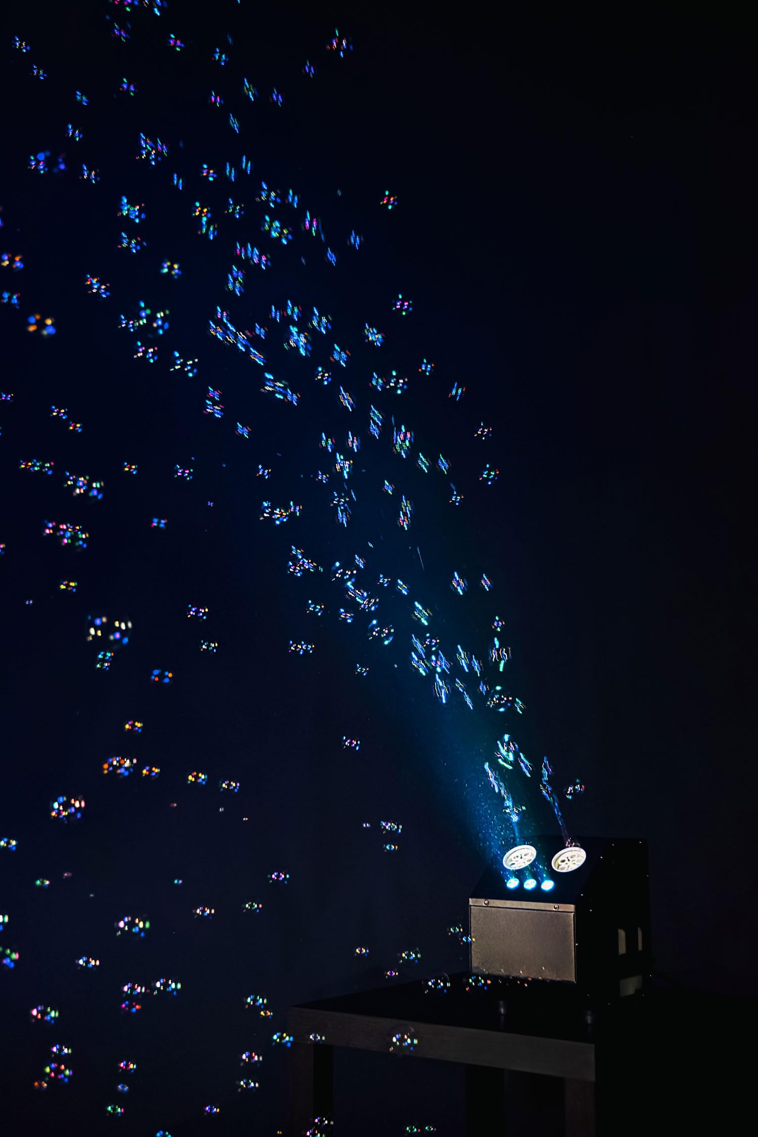 LED Double Bubble Machine