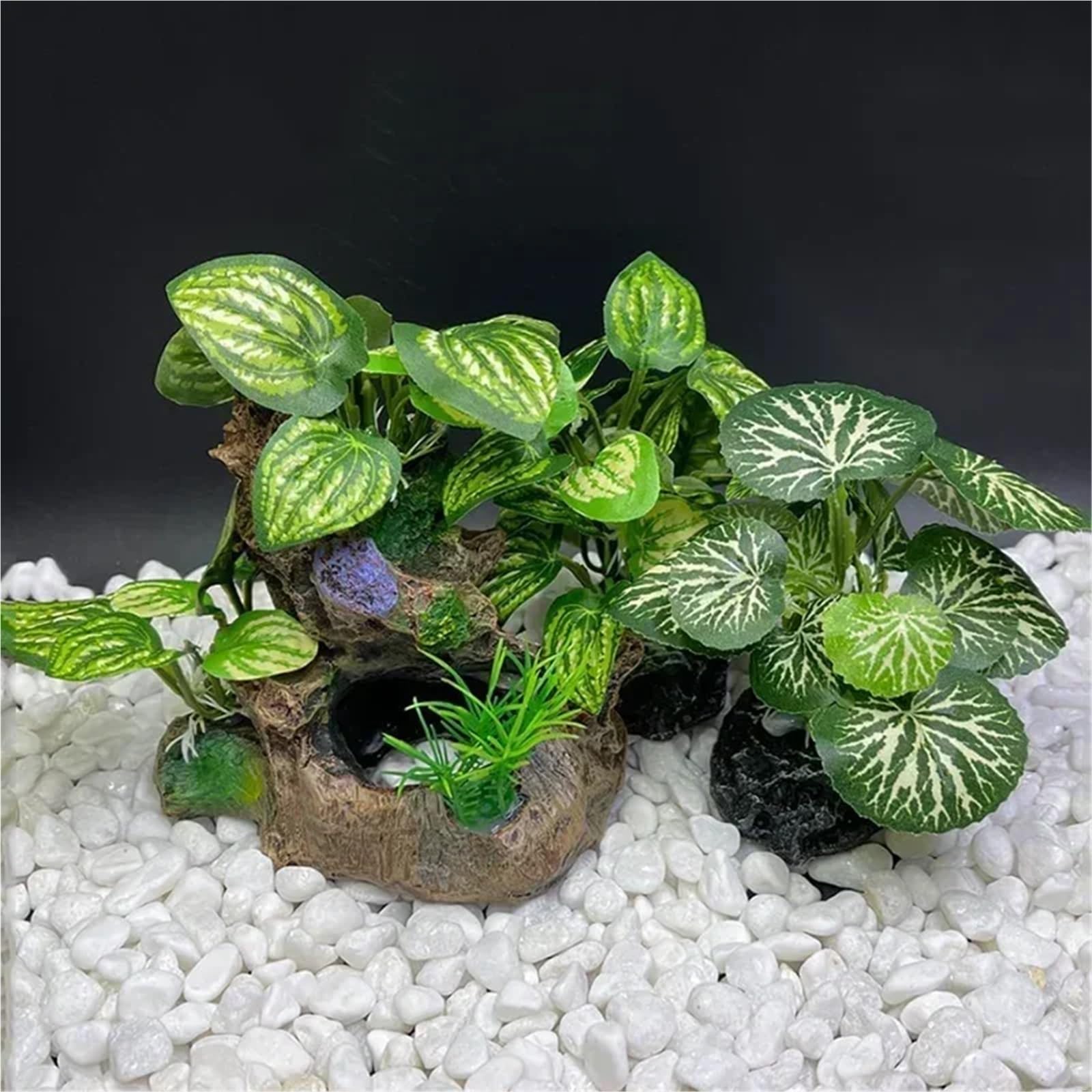 Plantas Artificiales Acuario Decoración de simulación de pecera de Acuario con Hierba submarina(Big Drift)