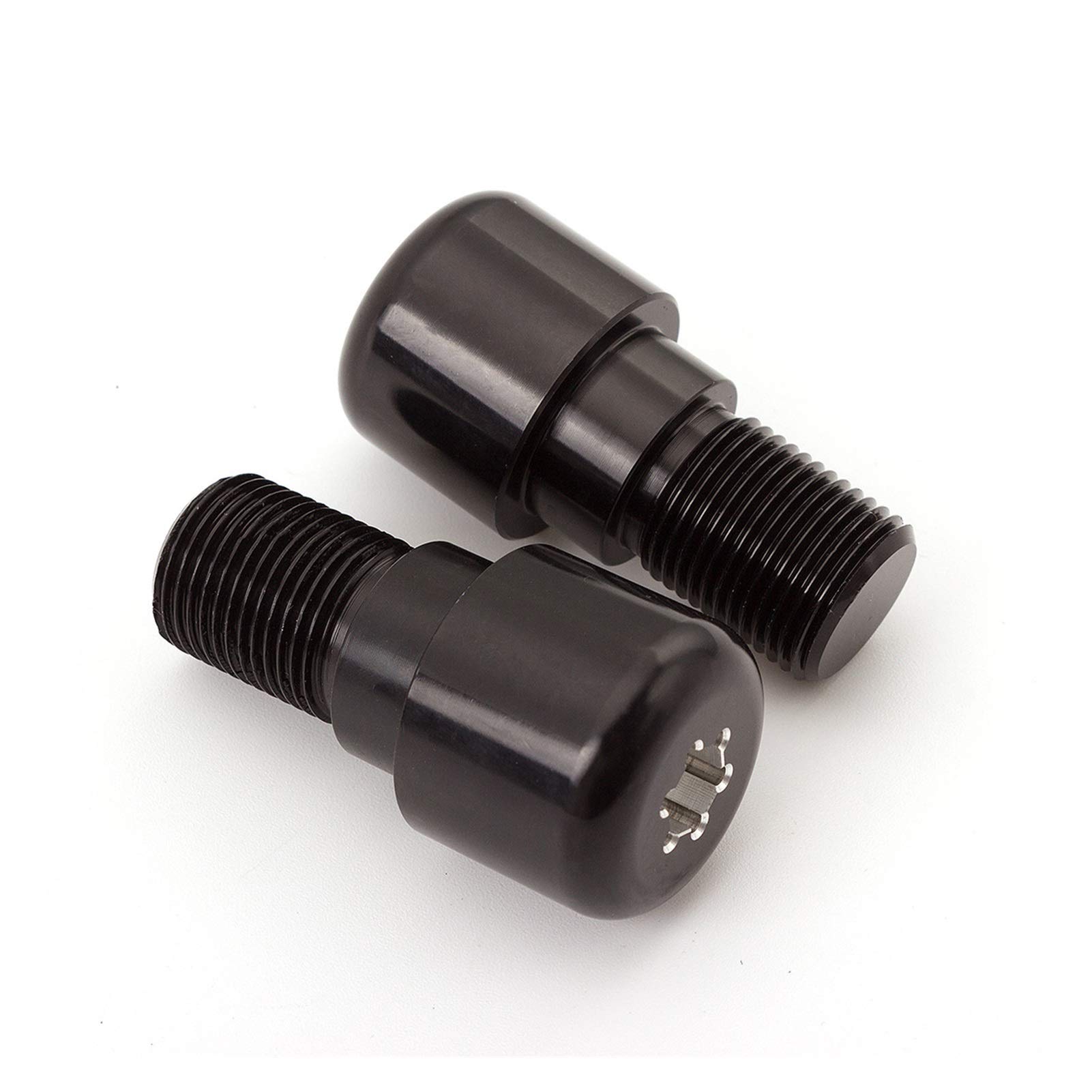 Manopole Per Moto In Alluminio CNC Manopole Per Contrappeso Per Manubrio Manopole Per Manubrio Da 18 Mm Per Yamaha YZF R6 1999-2016 2000 2001 Manopole Bar Ends (Colore : Nero)