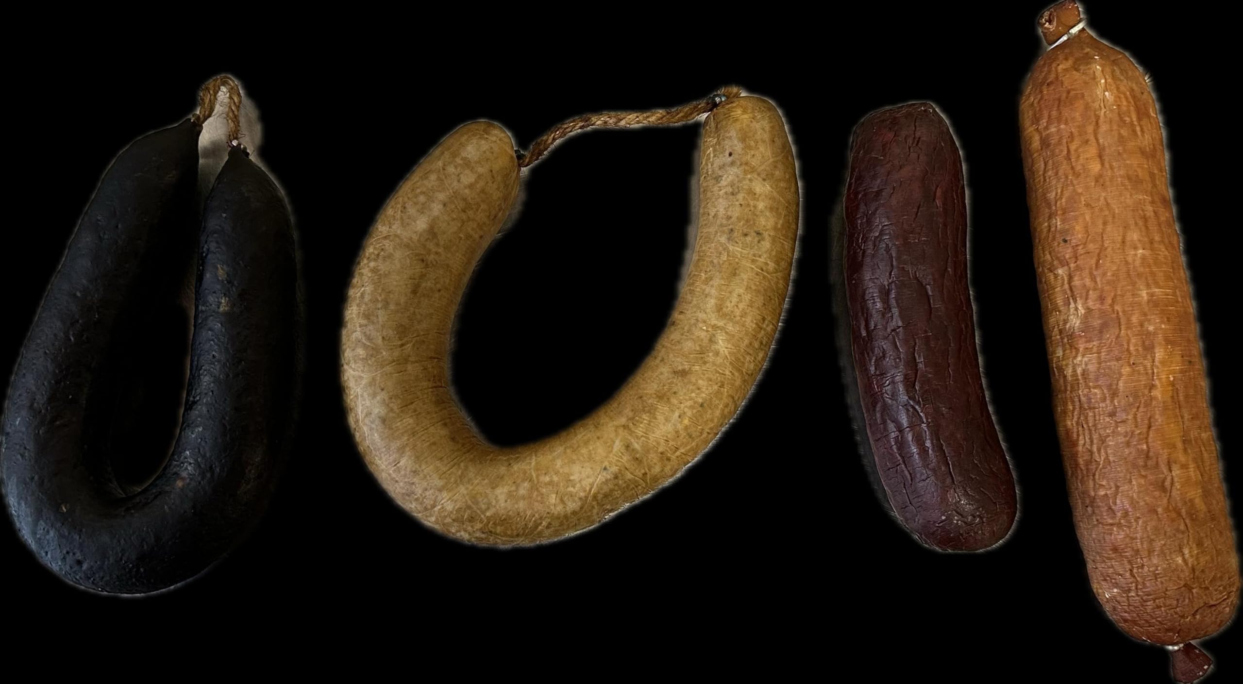 Hausmacher Wurstpaket, 4 Stück traditionell deutsche Wurstwaren, Pressack, grobe Leberwurst, Schwartenmagen, Griebenwurst