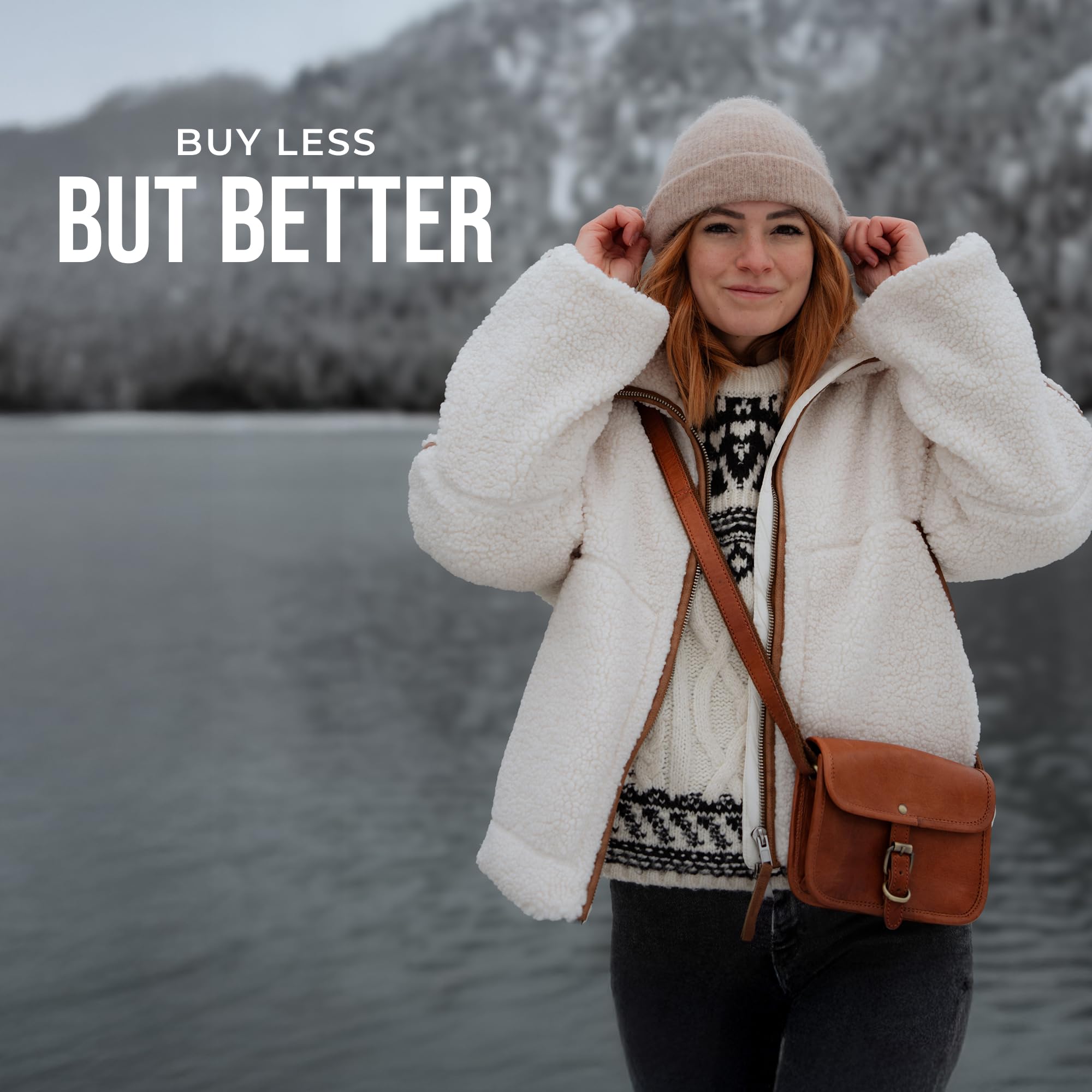Berliner Bags Umhängetasche Malta Vintage aus Leder für Damen - Braun
