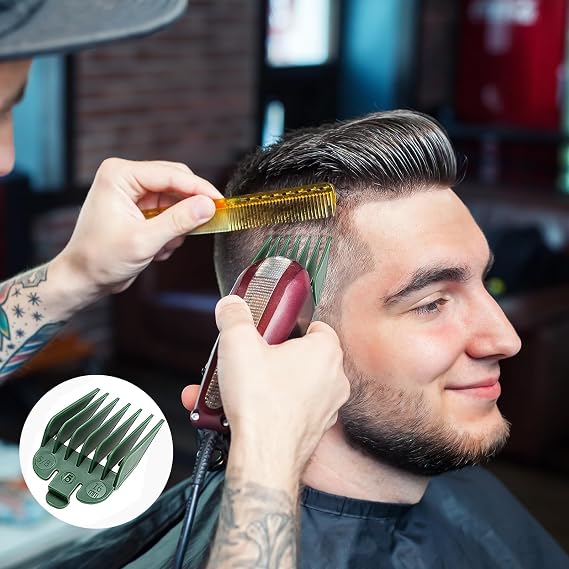 10 Pcs Clipper Guards for Wahl - Multicolor Hair Clipper Guide Combs, Universal Replacement Hair Clipper Limit Comb Set for Most Clippers Trimmers, Professional and Home Use, 1.5mm to 25mm