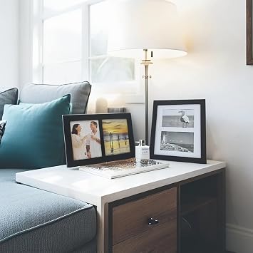 5x7 2-Opening & 8x10 with Two 4x6 Openings Picture Frame Photo Collage Frame Black Wooden Wall Frame