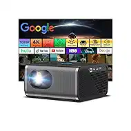 Native 1080P Projector with WiFi and Bluetooth, 4K Support Smart Movie Projector for Bedroom, Built-in Apps, Android 13.0,Auto Focus & Auto Keystone, Outdoor Projector for Phone/TV Stick/KTV
