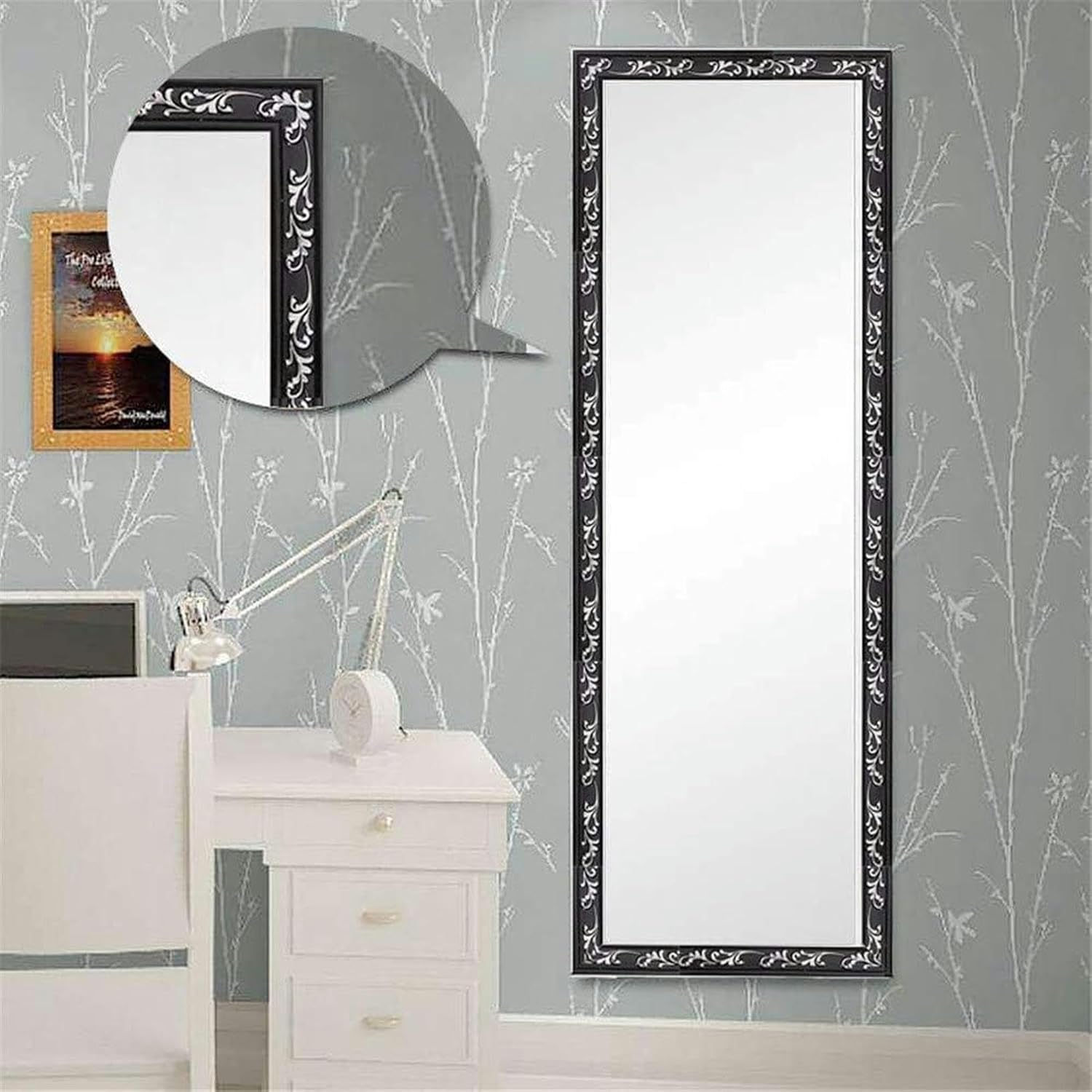 118inch Flexible Molding Trim Self Adhesive,3D Waterproof Crown Molding Ceiling Molding,Wall Lines Wallpaper Border for Home Decor (Black+Silver)