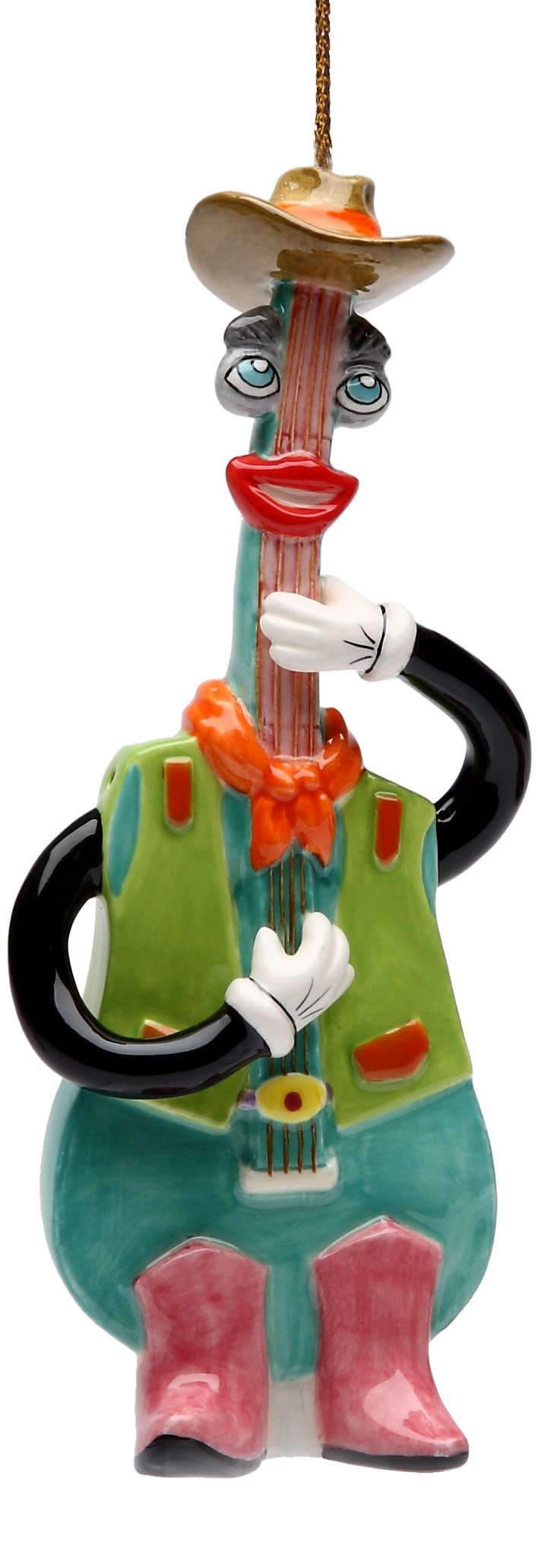 ATD Appletree Design Country Guitar Ornament, 5.2-Inch Tall, Includes String for Hanging