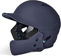 Vista 8 de Champro HX Gamer Plus - Casco de bateo con protector de mandíbula reversible