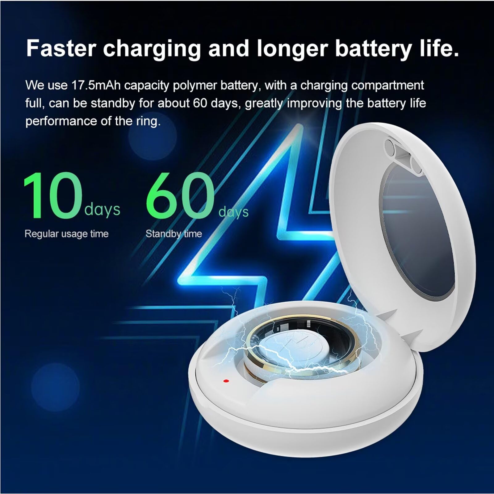 Smart Ring Herzfrequenz Fitness Tracker Ring Android IOS Smartringe Herren Damen Schlaftracker Schlaf Tracker Smartring Fitnessring Schrittzähler Fitnesstracker Gesundheitsring Pulsmesser Gold Silber